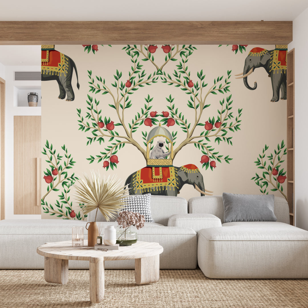Tree On Elephant Wallpaper