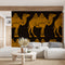 Camel Rajasthani Pattern Black Wallpaper