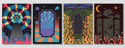 Psychedelic Wall Art, Set Of 4