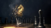 Black & Gold Knight Figure Wallpaper
