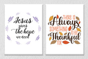 Jesus Inspiring Quote wall Art, Set Of 2