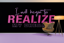 Realize My Dream Typography Wallpaper