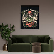 Stay Chill Skeleton Art