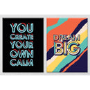 You create your own calm Set of 2