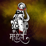 Mahadev Art Self Adhesive Sticker Poster
