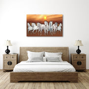 7 Horses Landscape Wall Art 15