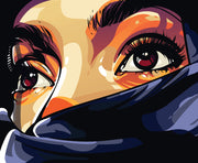 Eye Anime Self Adhesive Sticker Poster