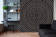 Om Mandala Art Self Adhesive Sticker For Wardrobe