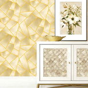Shine 2 Gold Geometric Sharpie Wallpaper