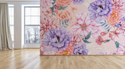 Tropical Contrasting Floral Wallpaper