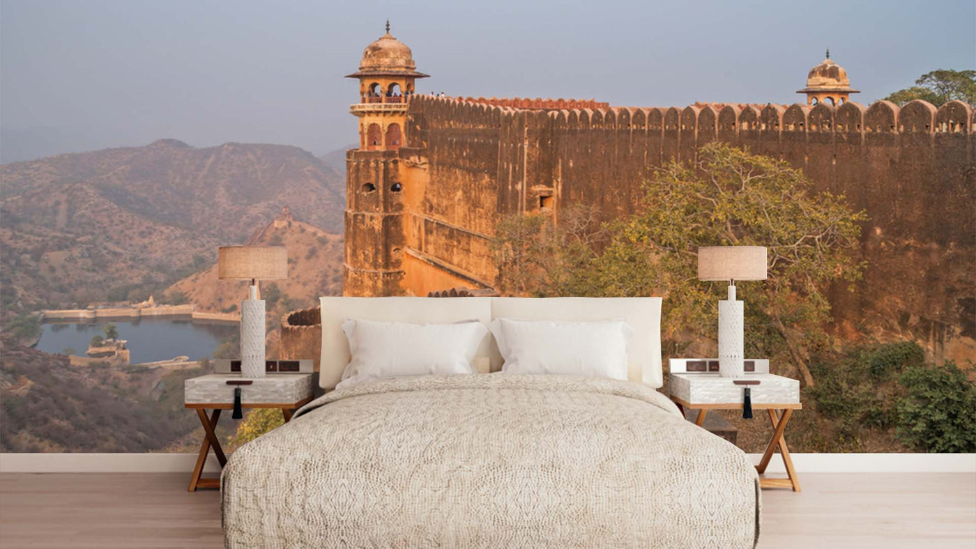 Lake Jaigarh Fort Rajasthan Wallpaper