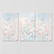 Pastel Plants Wall Art, Set Of 3