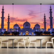 City Night Mosque Purple Palace