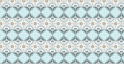 Blue Mandala Tiles Pattern Art Self Adhesive Sticker For Table