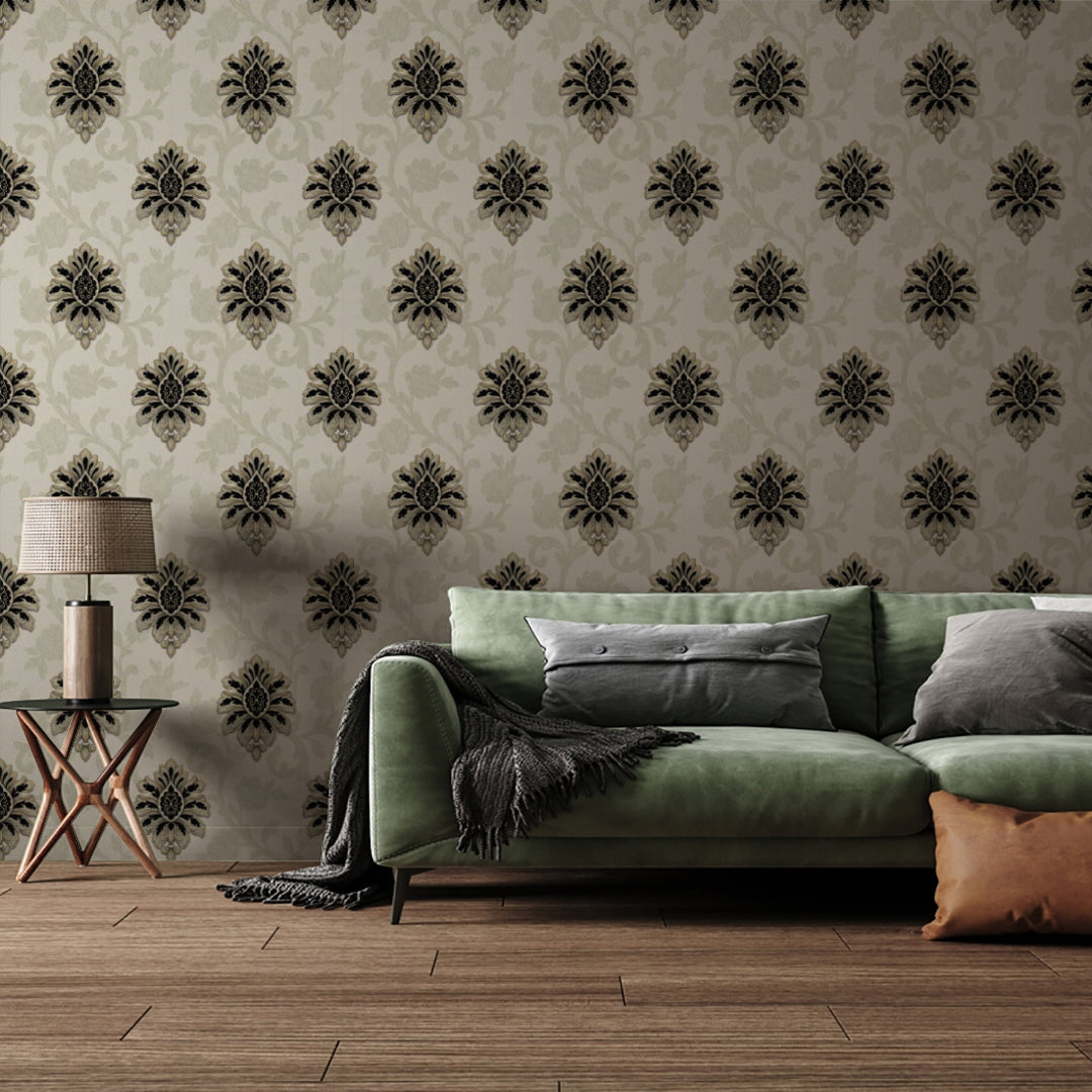 Adhya Damask Pattern Wallpaper