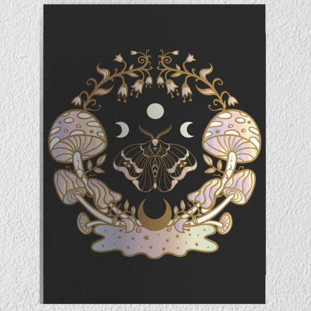 Mushroom Moon Phases