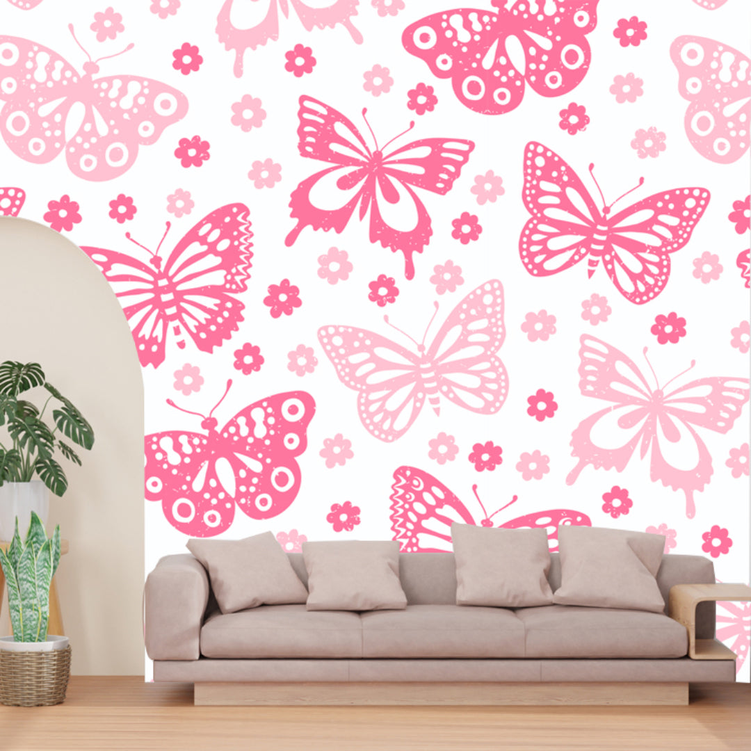 Pink Butterfly Wallpaper