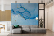 Goldenline With Blue Wallpaper