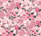 Pink Floral Self Adhesive Sticker For Cabinet