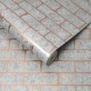 Milan Non Woven Brick Pattern Wallpaper