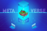 Meta Verse Blue Wallpaper