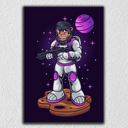 Monkey Purple Space Art