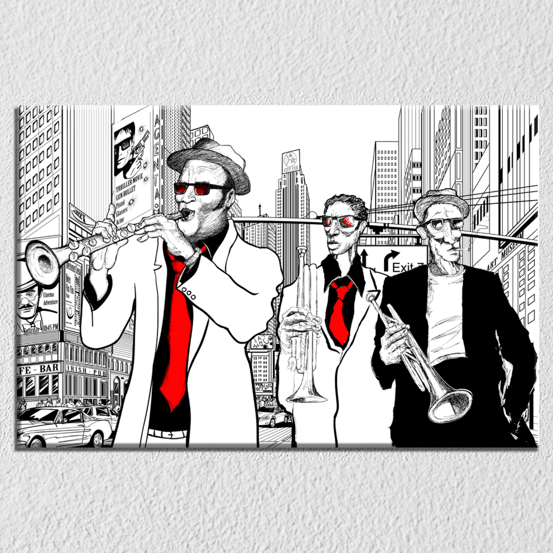 Music On Streets Wall Art