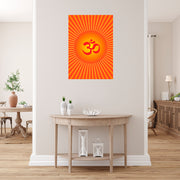 Om Rays Self Adhesive Sticker Poster