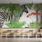Zebra forest jungle theme Wallpaper