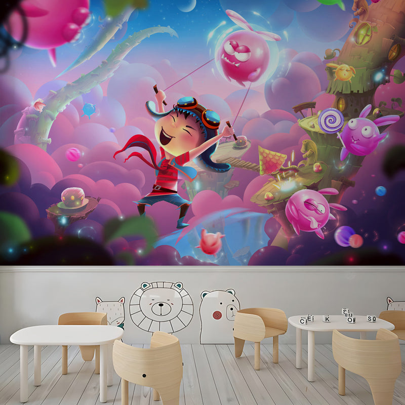 Cartoon Illustration Nursery Wallpaper