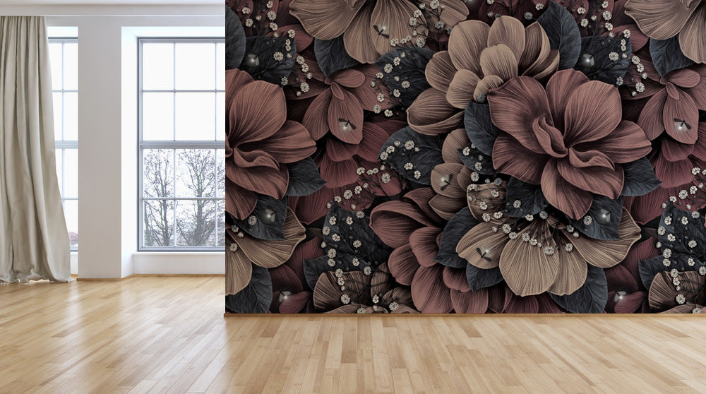 Tropical Floral Stunning Wallpaper