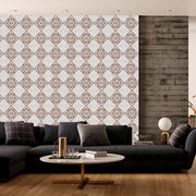 Moroccan Brown tiles Customised Wallpaper