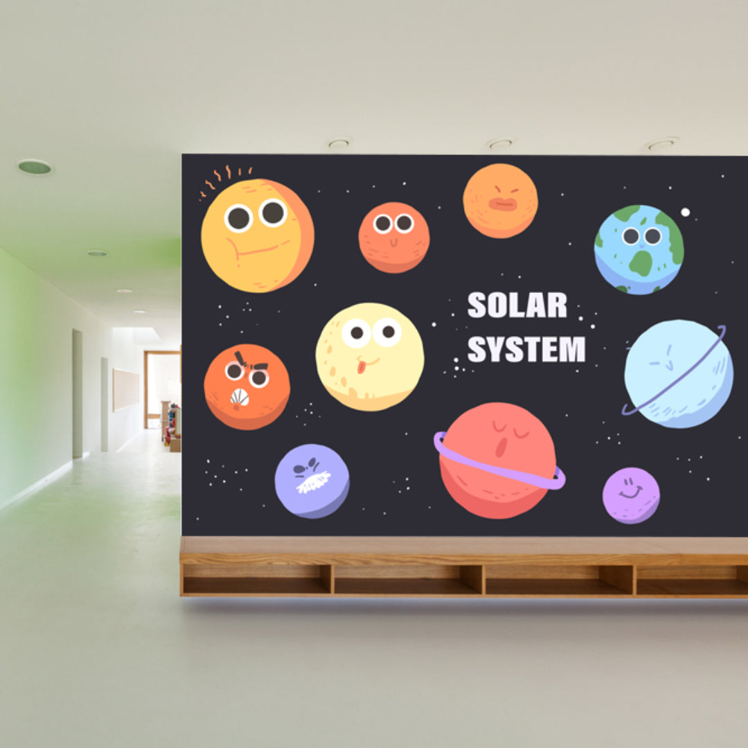 Planet With Eyes Kids Wallpaper