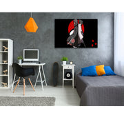 Sasuke Vs Itachi Anime Self Adhesive Sticker Poster