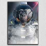 Monkey Astronaut In Space Art