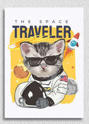 The Space Traveler Cat Art