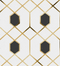 Mystique Hexagon Gold Wallpaper