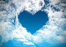 Blue Sky Heart Wallpaper