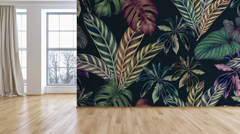 Tropical Leaves Stunning Decorative Wallpaper