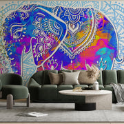 Indian Pattern Design On Elephant