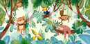 Tropical Nursery School Wallpaper