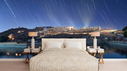 Night Sky Stars Palace Rajasthan Wallpaper