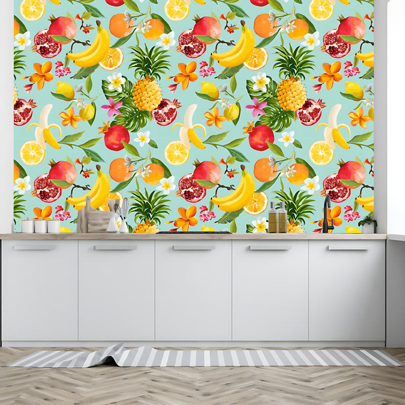 Pineapple & Banana Fruits Customize Wallpaper