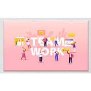 Team work landscape canvas