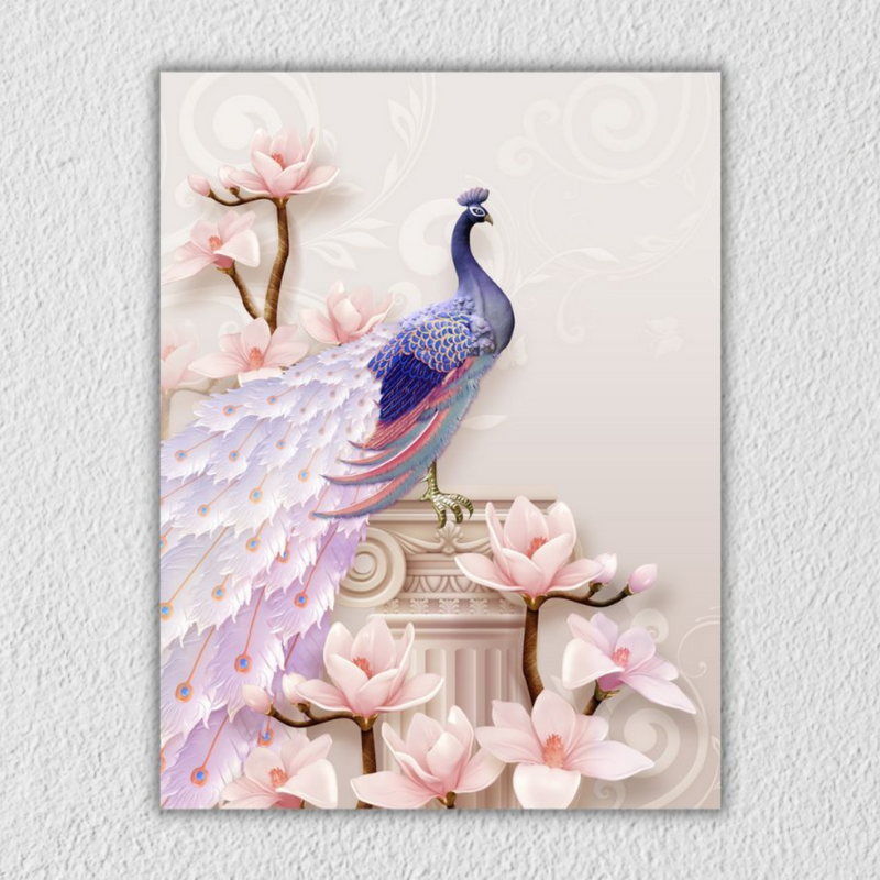 Peacock Pink Background Art