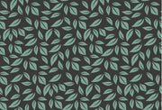 Blue Shaded Leafs In Brown Design Self Adhesive Sticker For Cabinet