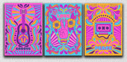 Psychedelic Wall Art, Set Of 3