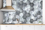 Beautiful Kitchen Tiles Pattern Customised Wallpaper