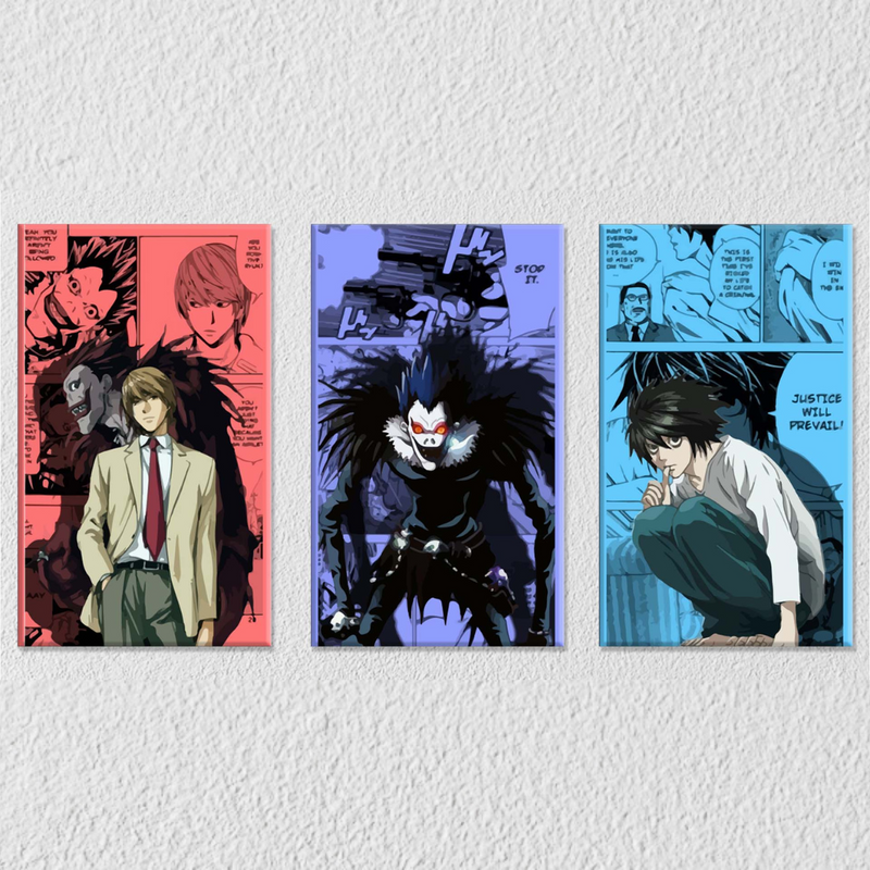 Justice Will Prevail Anime, Set Of 3