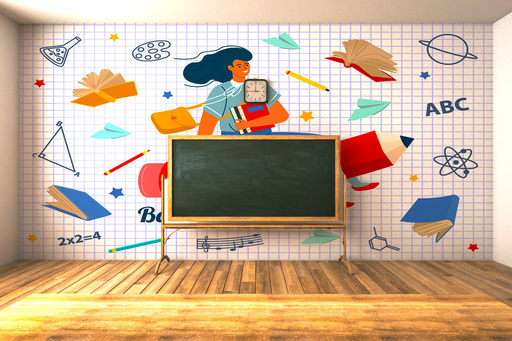 Going To School Kid Wallpaper